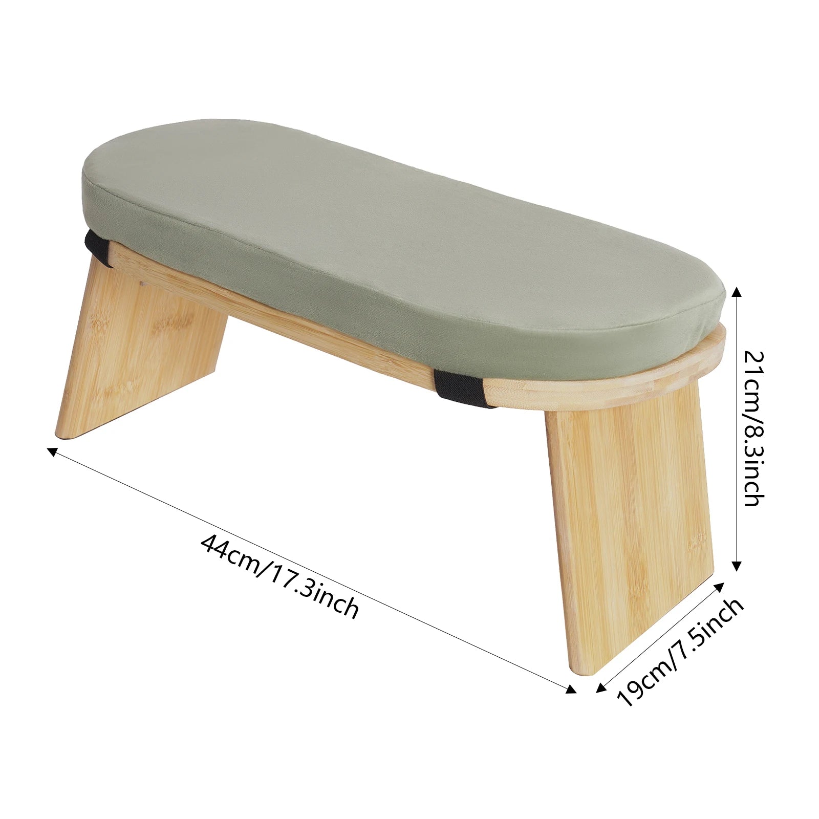 Foldable Meditation Bench Kneeling Meditation Stool for Home Kneeler Meditations Yoga Prayer Coffee/Gray/Green