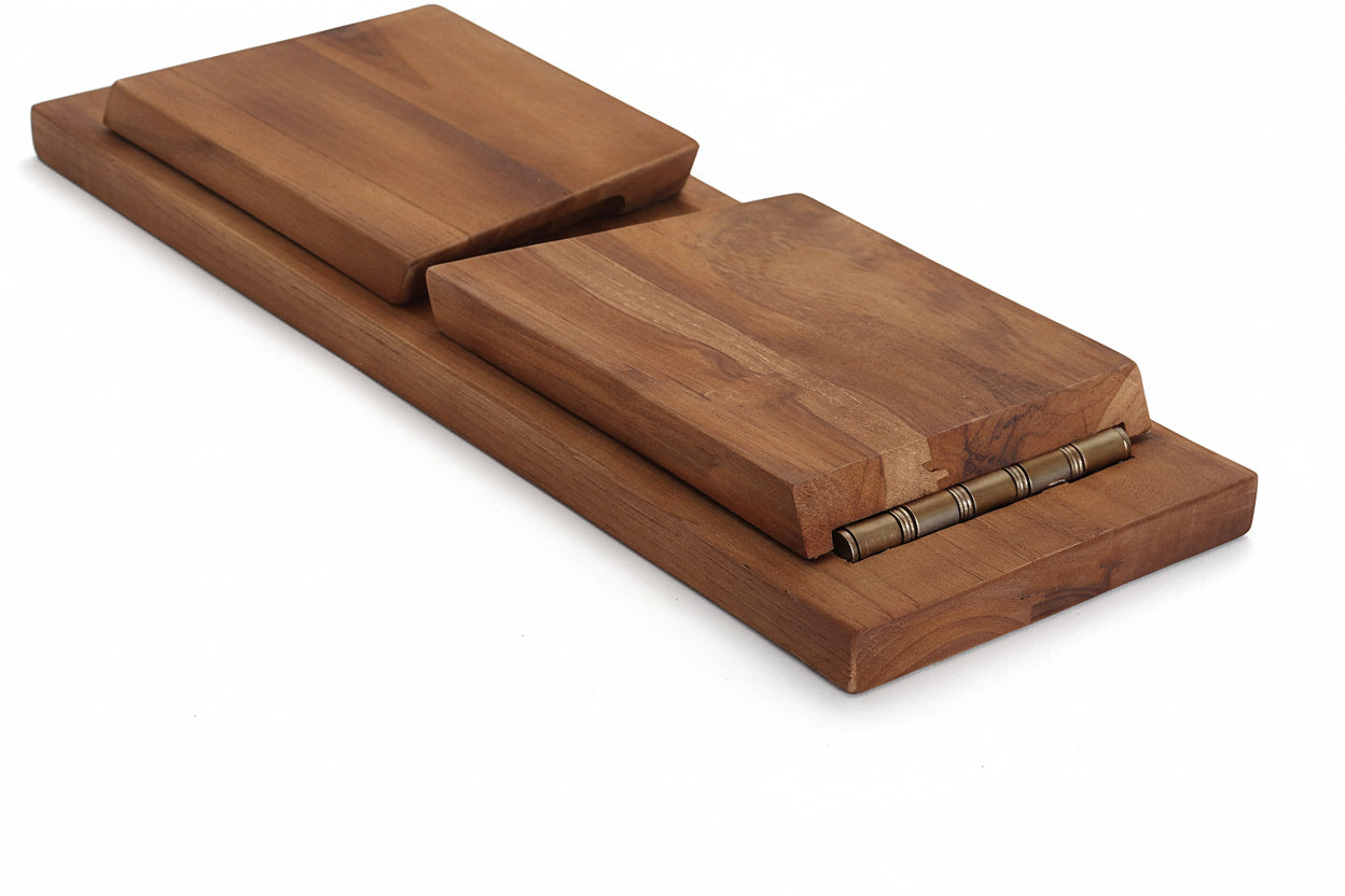 Teak Meditation Bench - Meditation Seat - Meditation Stool - Kneeling Meditation Chair - Portable Folding Meditation Bench - Seiza Yoga Meditation Bench - Prayer Bench (Teak)