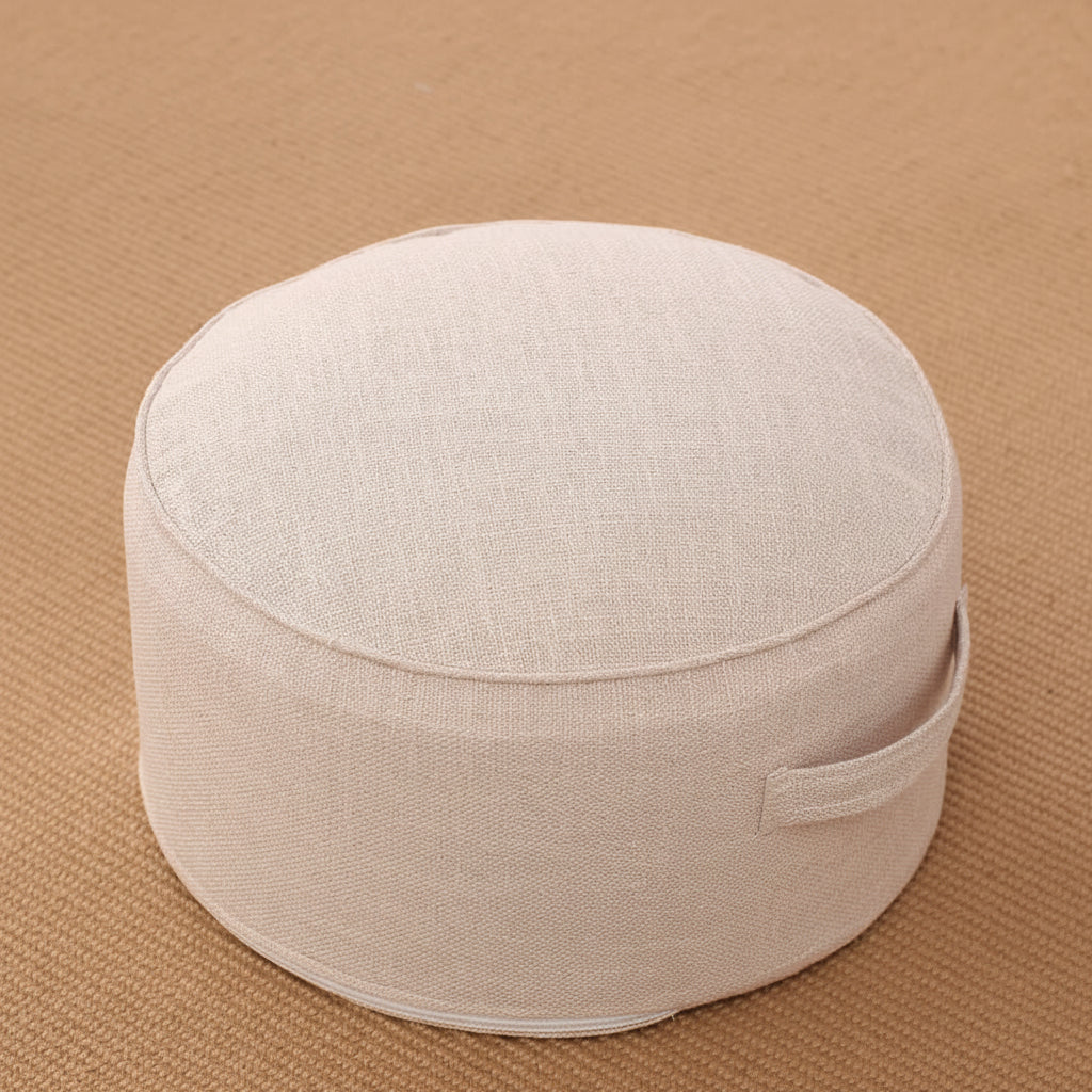 Le Zafu Zen — Coussin rond de méditation en lin