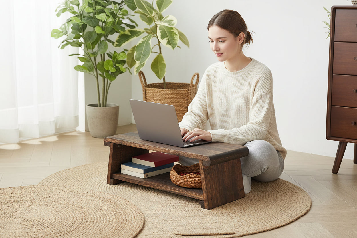 Solid Wood Small Table Tea Table Japanese Low Table Home Tea Table Folding Table Balcony Table Bay Window Small Coffee Table