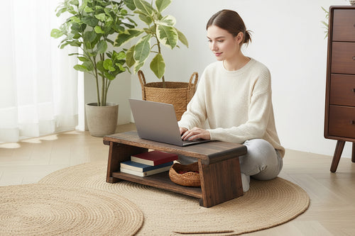 Solid Wood Small Table Tea Table Japanese Low Table Home Tea Table Folding Table Balcony Table Bay Window Small Coffee Table