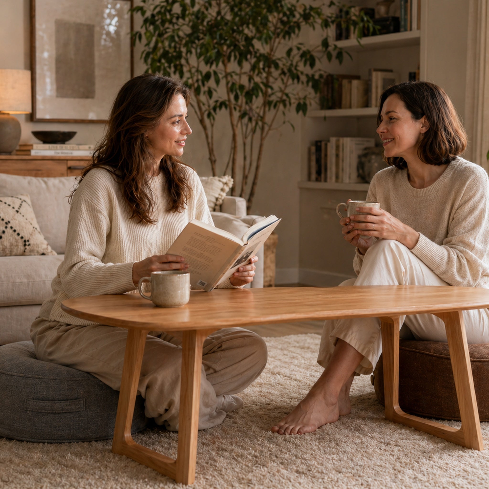 Le Zafu Zen — Coussin rond de méditation en lin